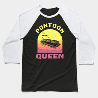 Pontoon Queen coloured design Baseball T-Shirt